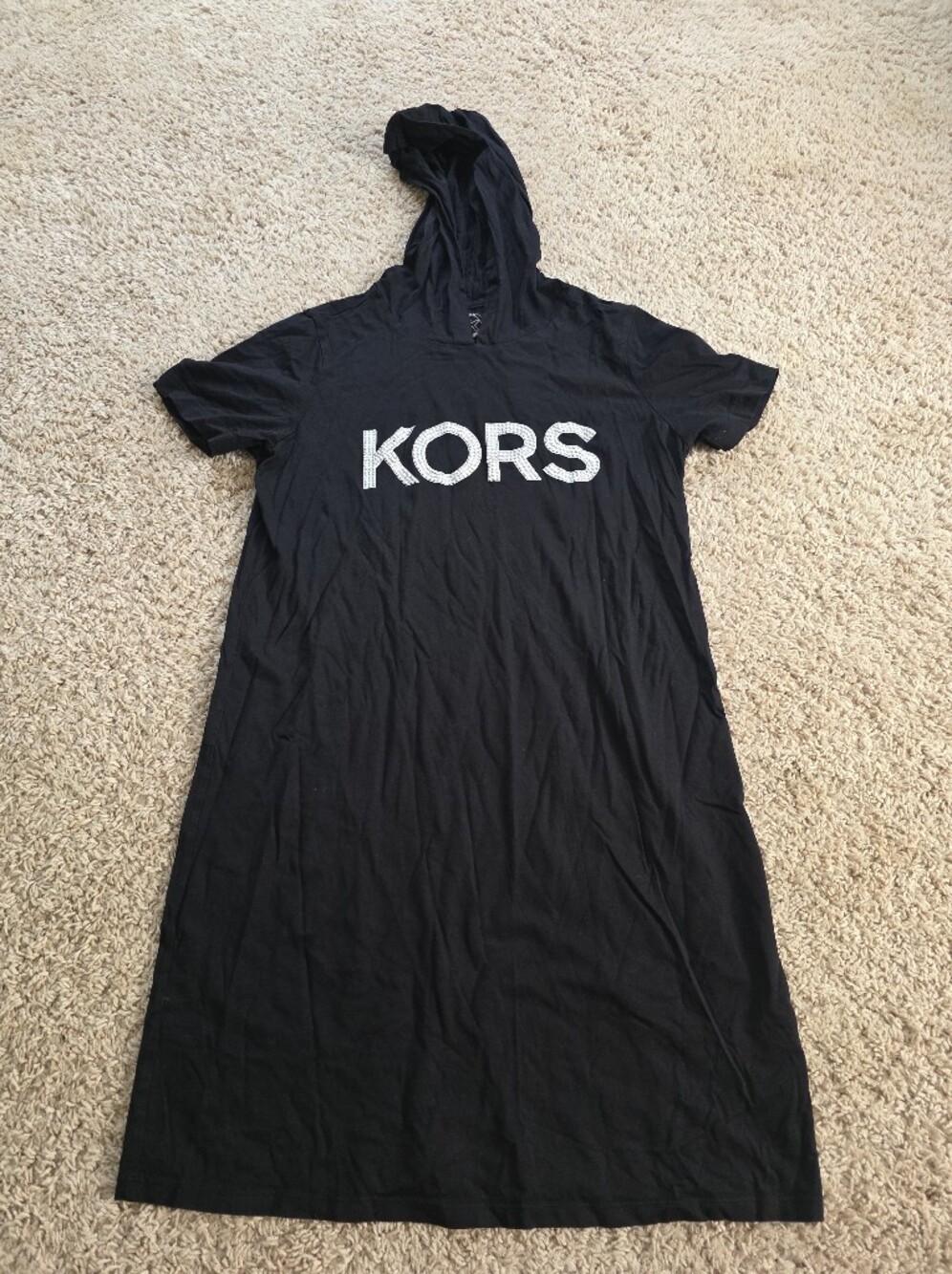 Michael Kors Black Tee with White KORS Logo